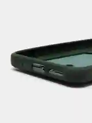 Тёмно-зелёный силиконовый чехол для Xiaomi Redmi 10 ( Сяоми Редми 10 ) с карманом для карт