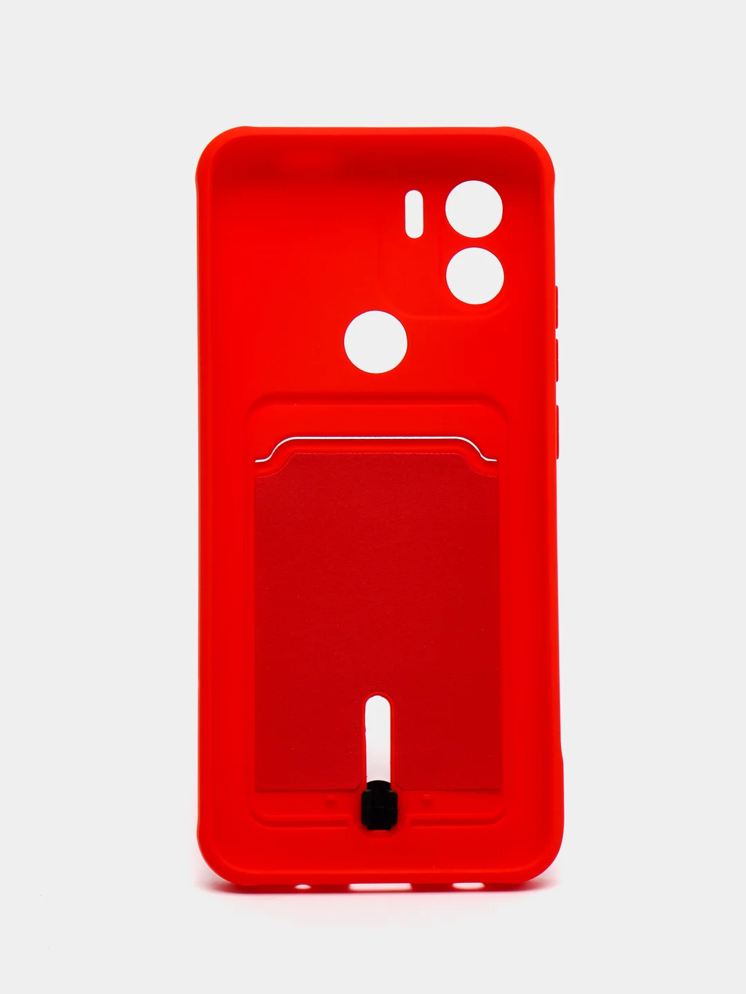 Красный чехол Xiaomi Redmi A1 Plus, A2 Plus A1+ A2+ (Редми А1 Плюс А2 Плюс) силиконовый с карманом