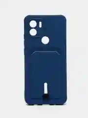 Синий чехол Xiaomi Redmi A1 Plus, A2 Plus A1+ A2+ (Редми А1 Плюс А2 Плюс) силиконовый с карманом