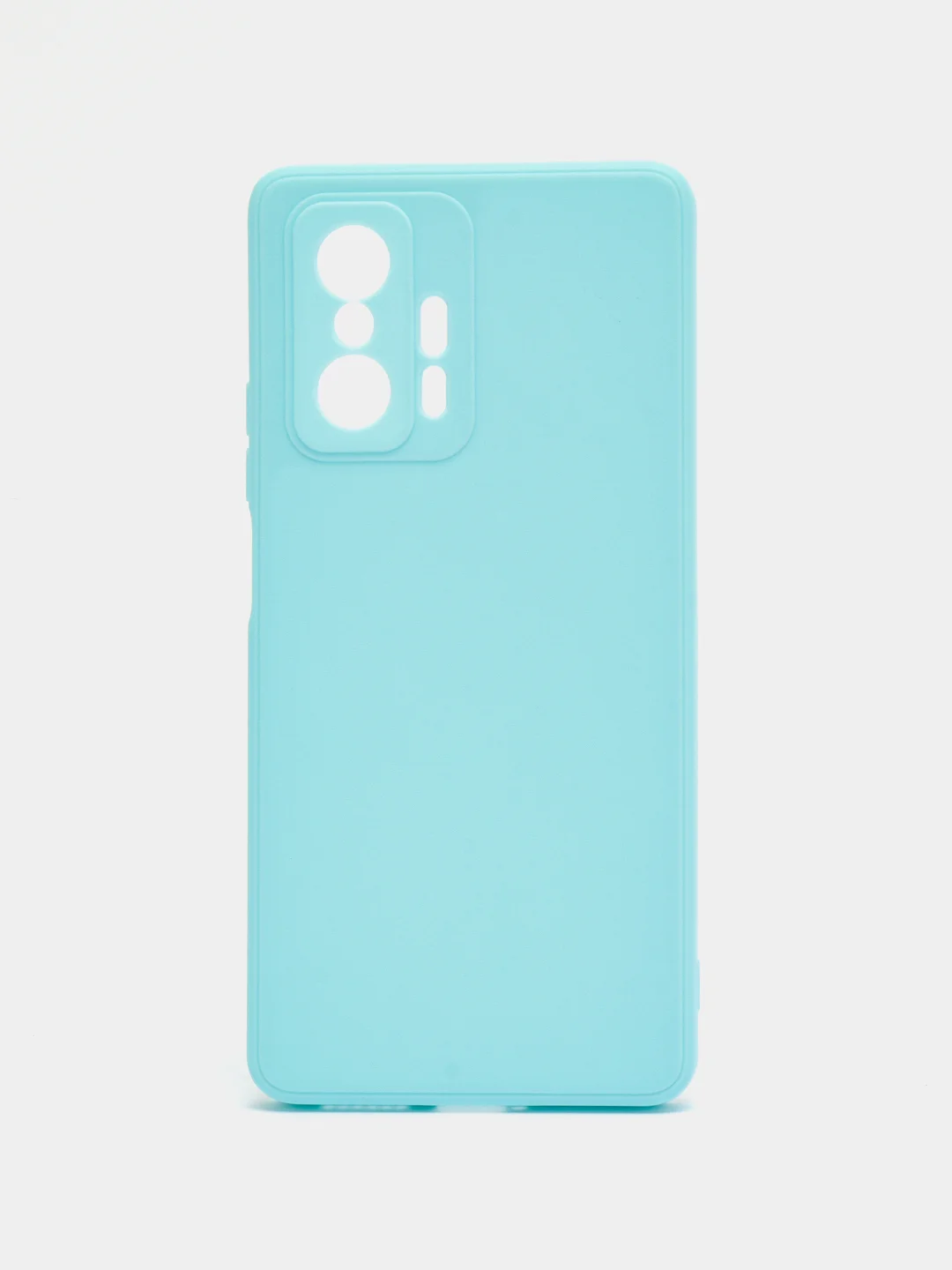 Голубой чехол для Xiaomi Mi 11T и 11T Pro (Сяоми Ми 11Т, 11Т Про), матовый, силиконовый