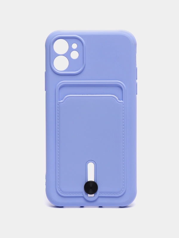 Силиконовый чехол для Apple  iPhone 11 (Айфон 11), чехол на айфон 11 с карманом