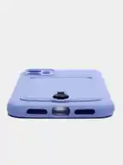 Аметистовый силиконовый чехол для Apple  iPhone 11 (Айфон 11), чехол на айфон 11 с карманом