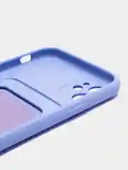Аметистовый силиконовый чехол для Apple  iPhone 11 (Айфон 11), чехол на айфон 11 с карманом
