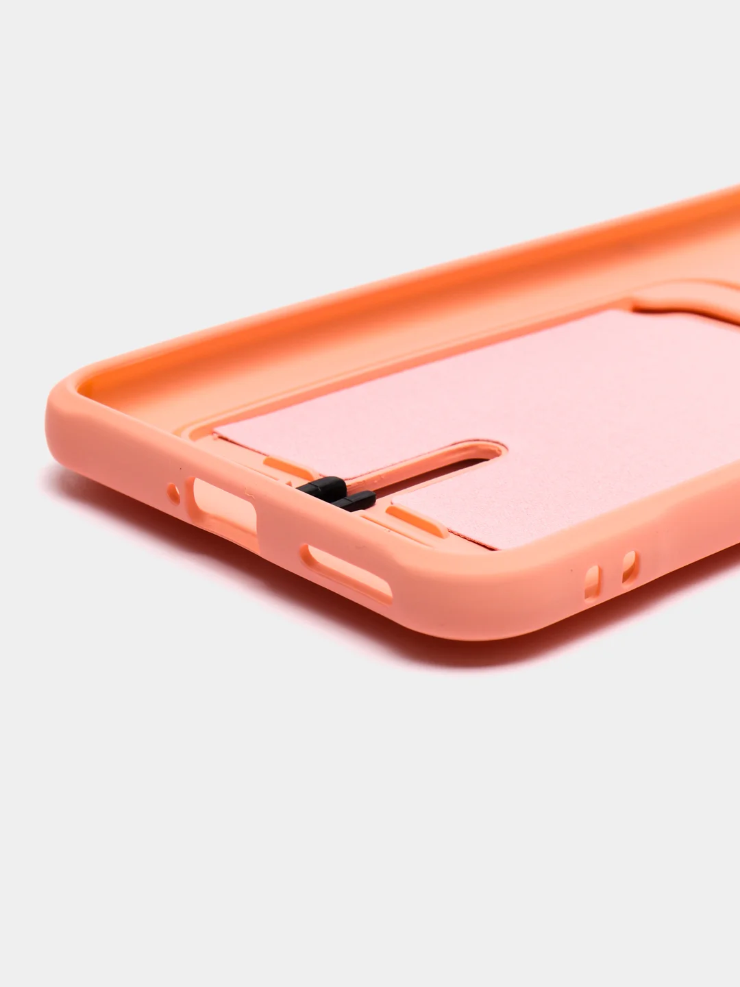 Пастельно-коралловый чехол для Xiaomi Mi 11 Lite / Mi 11 Lite 5G NE ( Ми 11 Лайт )с карманом для карт