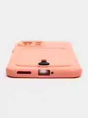 Пастельно-коралловый чехол для Xiaomi Mi 11 Lite / Mi 11 Lite 5G NE ( Ми 11 Лайт )с карманом для карт