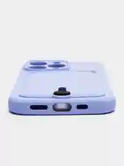 Лавандовый силиконовый чехол для iPhone 13 Pro (Айфон 13 Про) с карманом, чехол на айфон
