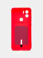 Фуксия чехол Xiaomi Redmi A1 Plus, A2 Plus A1+ A2+ (Редми А1 Плюс А2 Плюс) силиконовый с карманом