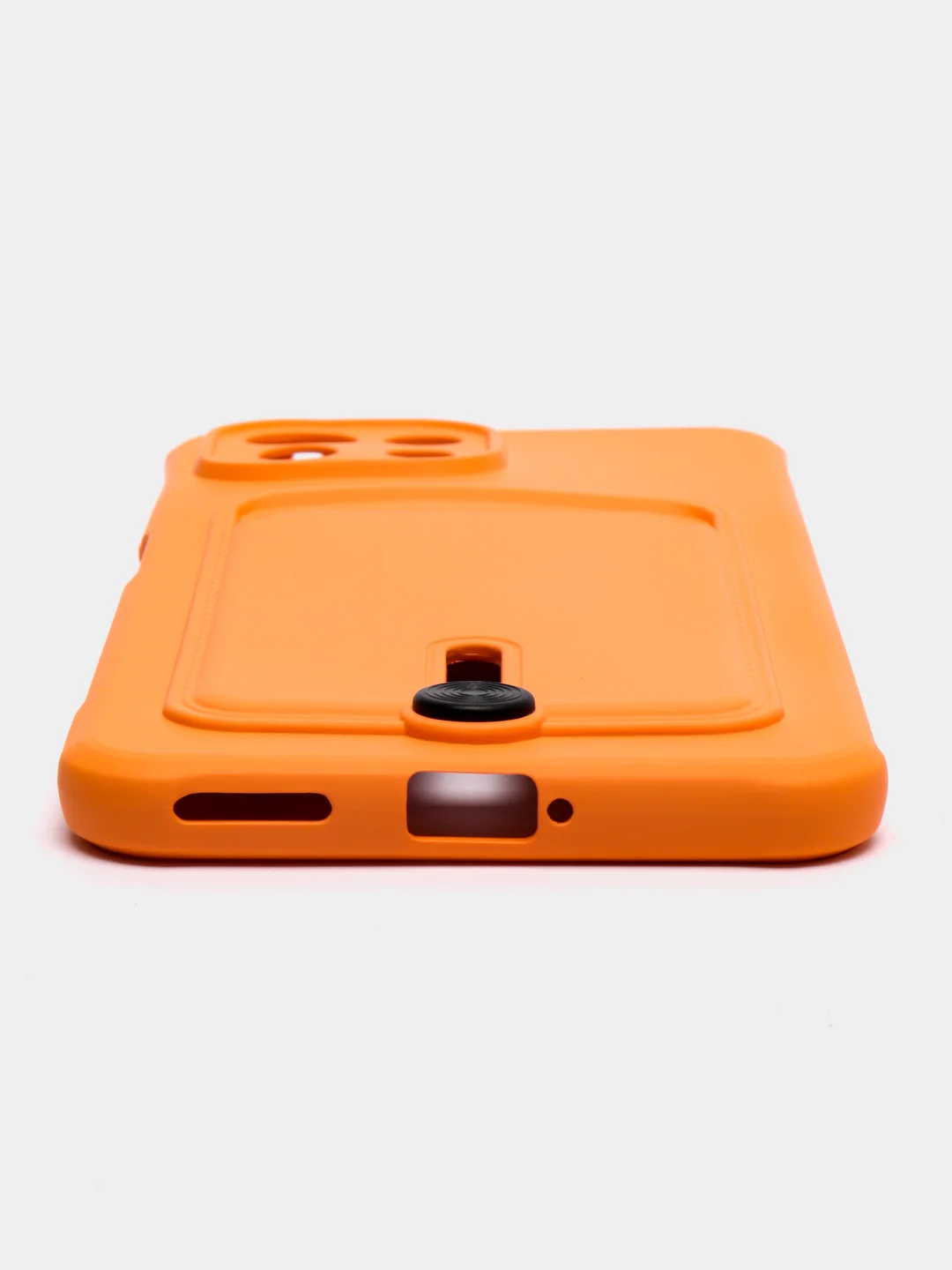 Оранжевый чехол для Xiaomi Mi 11 Lite / Mi 11 Lite 5G NE ( Ми 11 Лайт )с карманом для карт