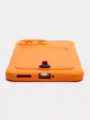 Оранжевый чехол для Xiaomi Mi 11 Lite / Mi 11 Lite 5G NE ( Ми 11 Лайт )с карманом для карт