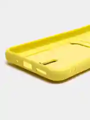 Желтый силиконовый чехол для Xiaomi Redmi 9A (Редми 9А) с карманом для карты, защита камеры