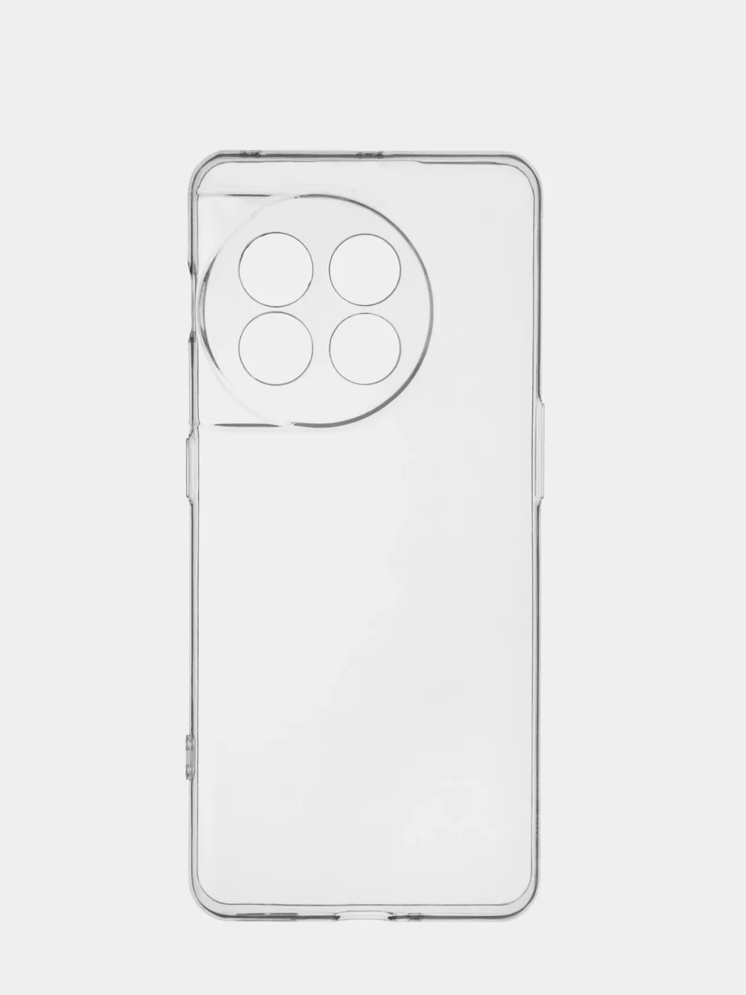 Чехол OnePlus 11 (ВанПлас 11), прозрачный, силиконовый, с защитой камеры