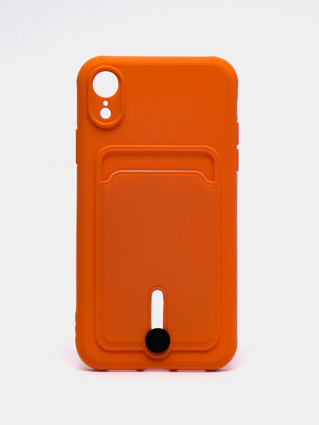 Манго силиконовый чехол для iPhone XR (Айфон ХР) с карманом для карт, чехол на айфон