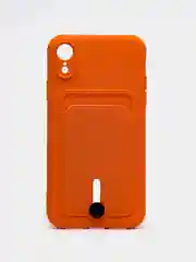 Манго силиконовый чехол для iPhone XR (Айфон ХР) с карманом для карт, чехол на айфон