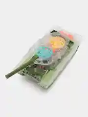Зеленый прозрачный танк с шестеренками