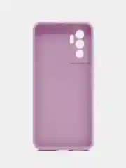 Сиреневый чехол Vivo V23 5G (Виво В23), прозрачный, силиконовый