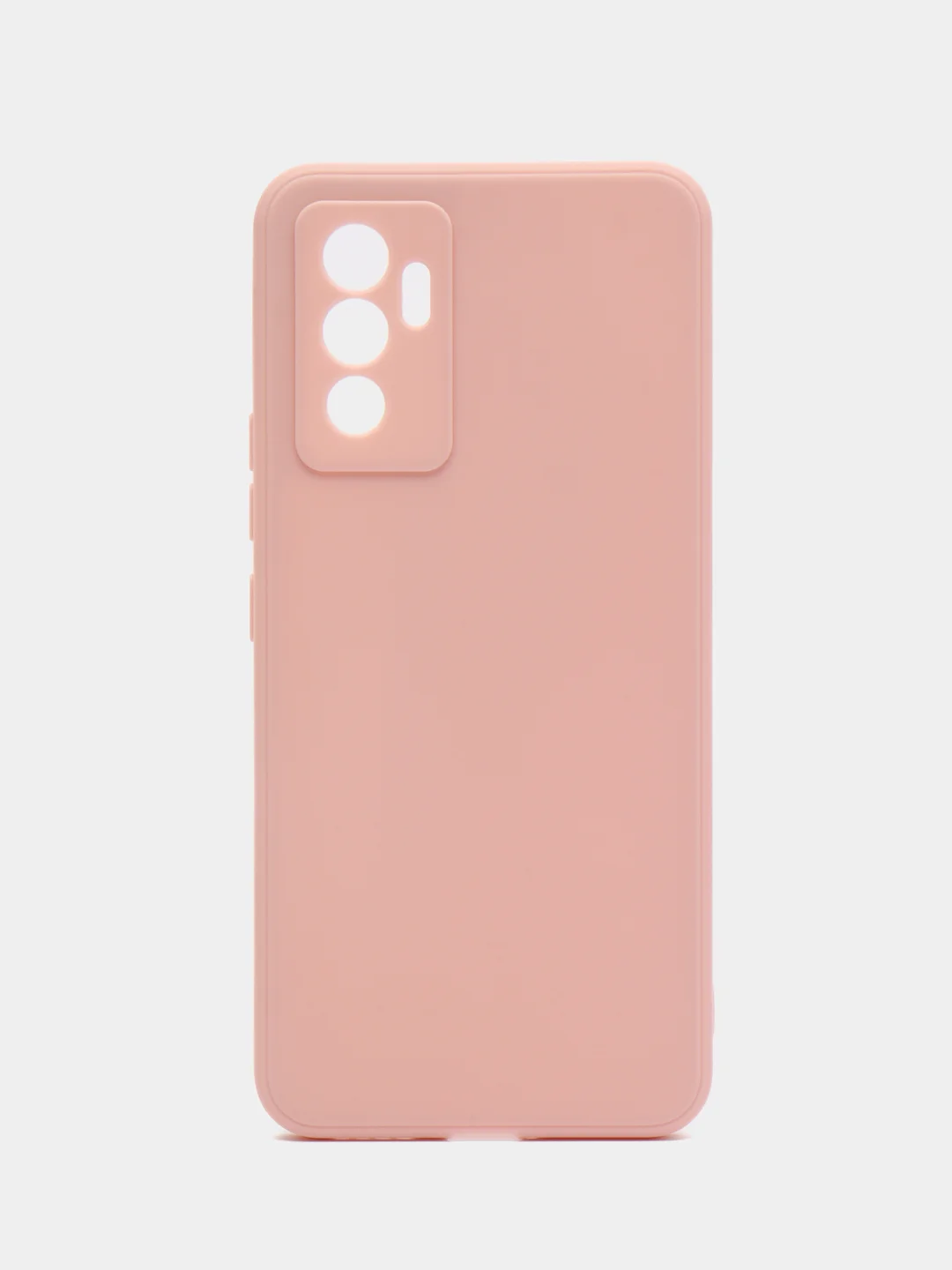 Розовый чехол Vivo V23 5G (Виво В23), прозрачный, силиконовый