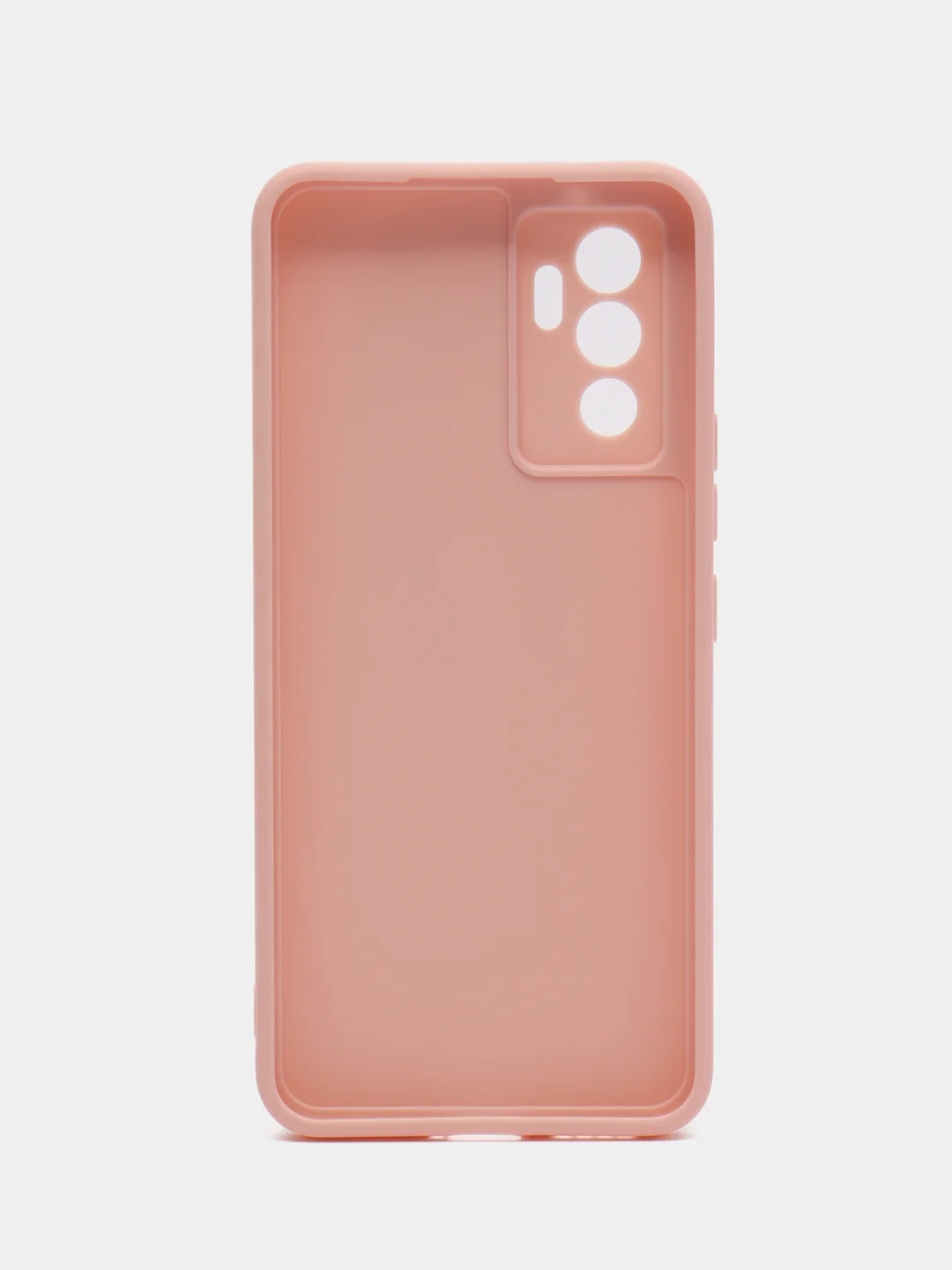 Розовый чехол Vivo V23 5G (Виво В23), прозрачный, силиконовый