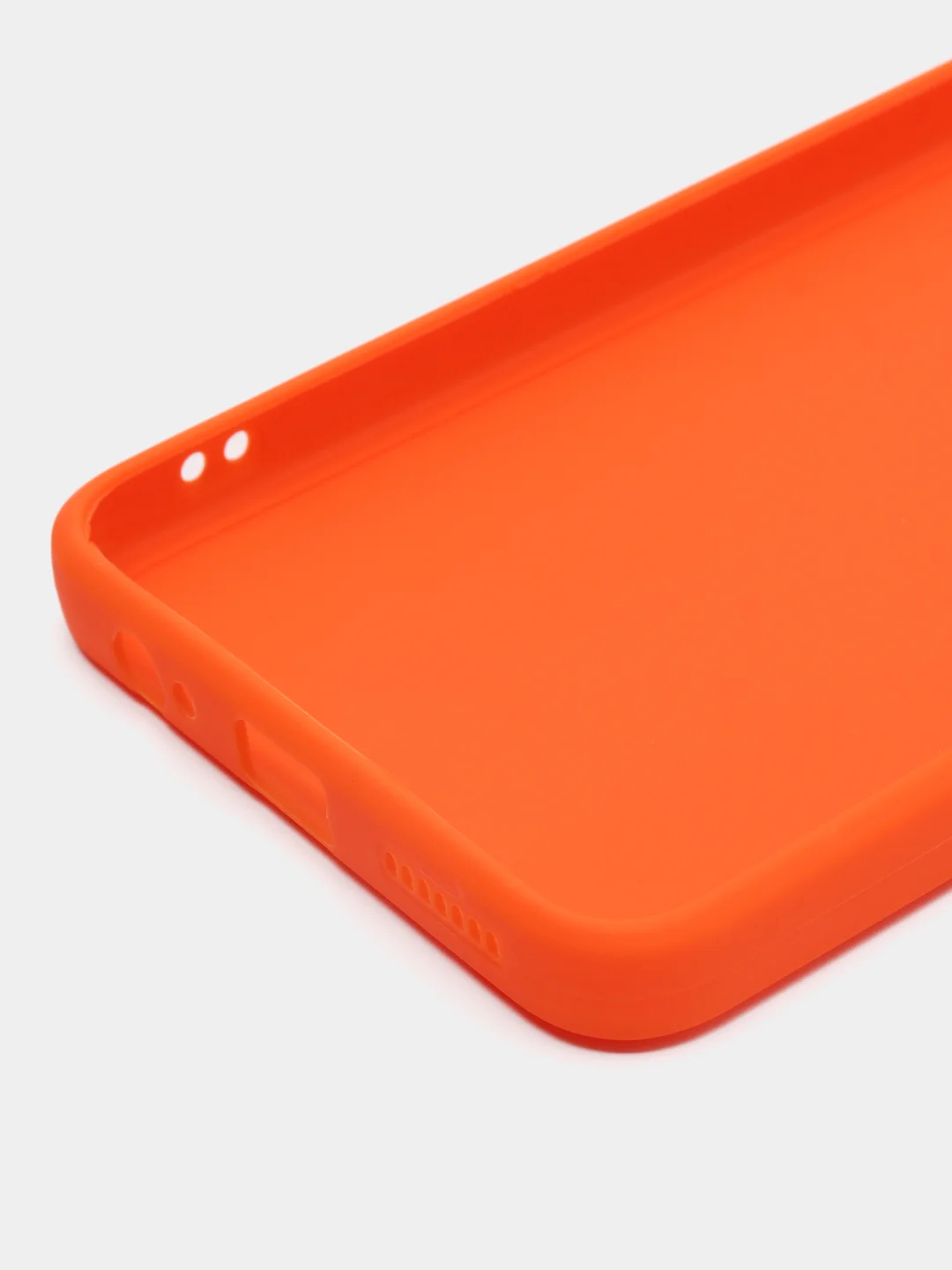 Оранжевый чехол для Infinix Hot 20S (Инфиникс Хот 20с), силиконовый прозрачный