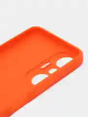 Оранжевый чехол для Infinix Hot 20S (Инфиникс Хот 20с), силиконовый прозрачный