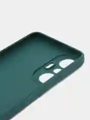 Зеленый чехол для Infinix Hot 20S (Инфиникс Хот 20с), силиконовый прозрачный