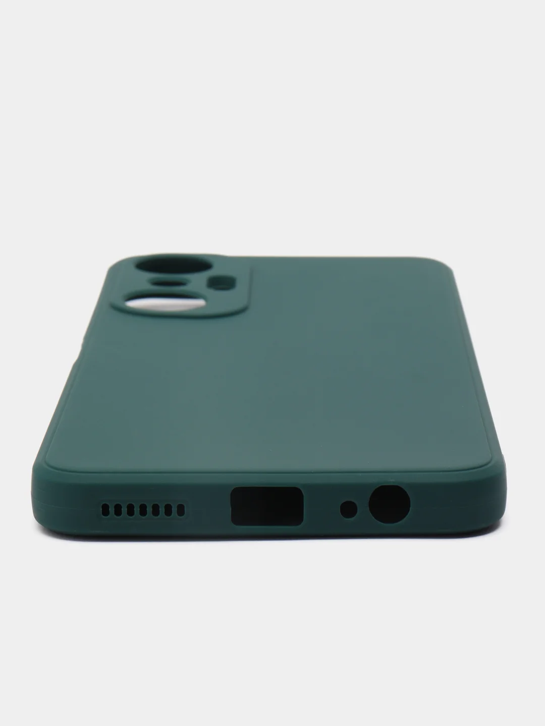 Зеленый чехол для Infinix Hot 20S (Инфиникс Хот 20с), силиконовый прозрачный