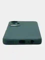Зеленый чехол для Infinix Hot 20S (Инфиникс Хот 20с), силиконовый прозрачный
