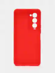 Красный чехол Tecno Camon 18 Premier (Техно Камон 18 Премьер), силиконовый