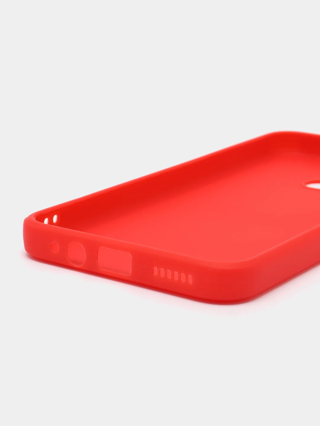 Красный силиконовый чехол для Infinix Hot 10 Lite (Инфиникс Хот 10 Лайт), силиконовый
