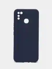 Синий силиконовый чехол для Infinix Hot 10 Lite (Инфиникс Хот 10 Лайт), силиконовый