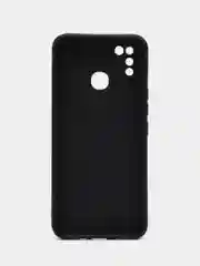 Черный силиконовый чехол для Infinix Hot 10 Lite (Инфиникс Хот 10 Лайт), силиконовый