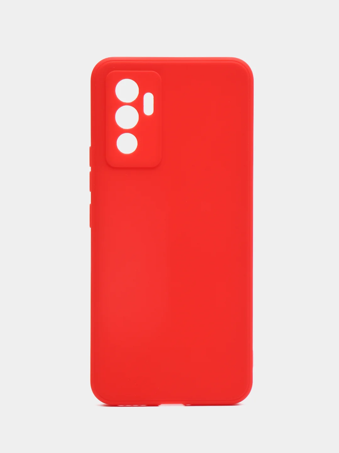 Красный чехол Vivo V23 5G (Виво В23), прозрачный, силиконовый