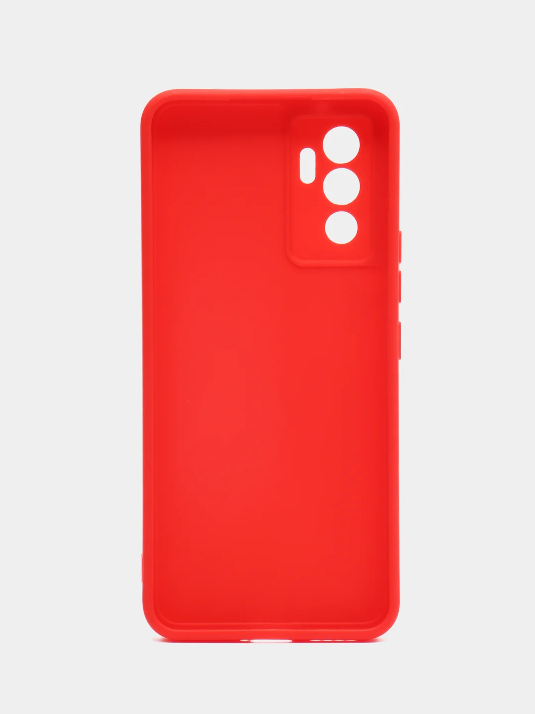 Красный чехол Vivo V23 5G (Виво В23), прозрачный, силиконовый