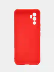 Красный чехол Vivo V23 5G (Виво В23), прозрачный, силиконовый