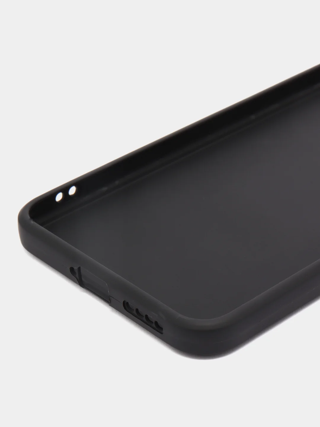 Черный чехол Vivo V23 5G (Виво В23), прозрачный, силиконовый
