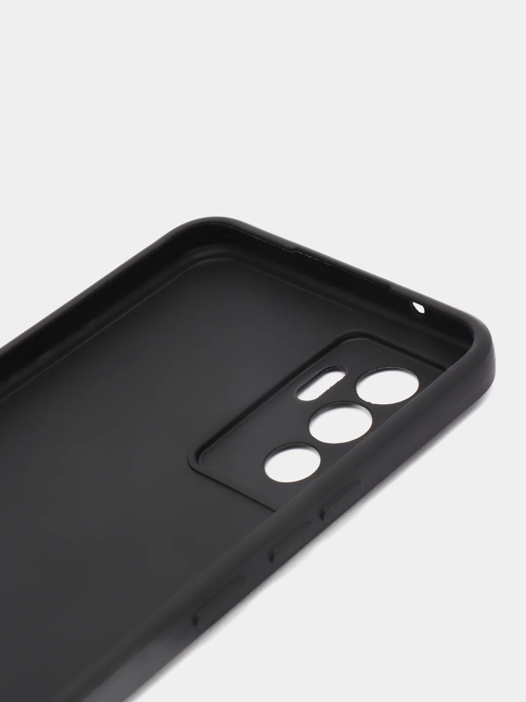 Черный чехол Vivo V23 5G (Виво В23), прозрачный, силиконовый