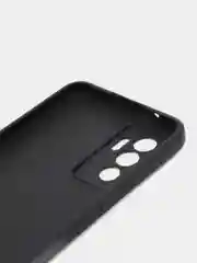 Черный чехол Vivo V23 5G (Виво В23), прозрачный, силиконовый