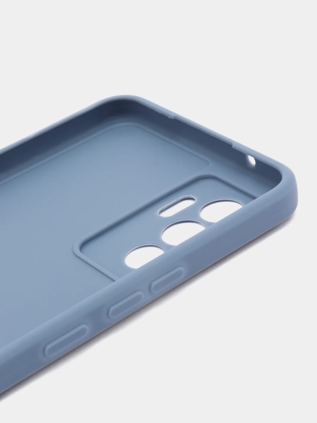Небесно-голубой чехол Vivo V23 5G (Виво В23), прозрачный, силиконовый