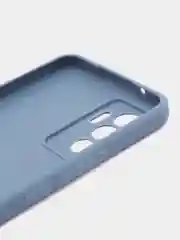 Небесно-голубой чехол Vivo V23 5G (Виво В23), прозрачный, силиконовый