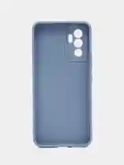Небесно-голубой чехол Vivo V23 5G (Виво В23), прозрачный, силиконовый
