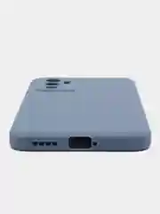 Небесно-голубой чехол Vivo V23 5G (Виво В23), прозрачный, силиконовый