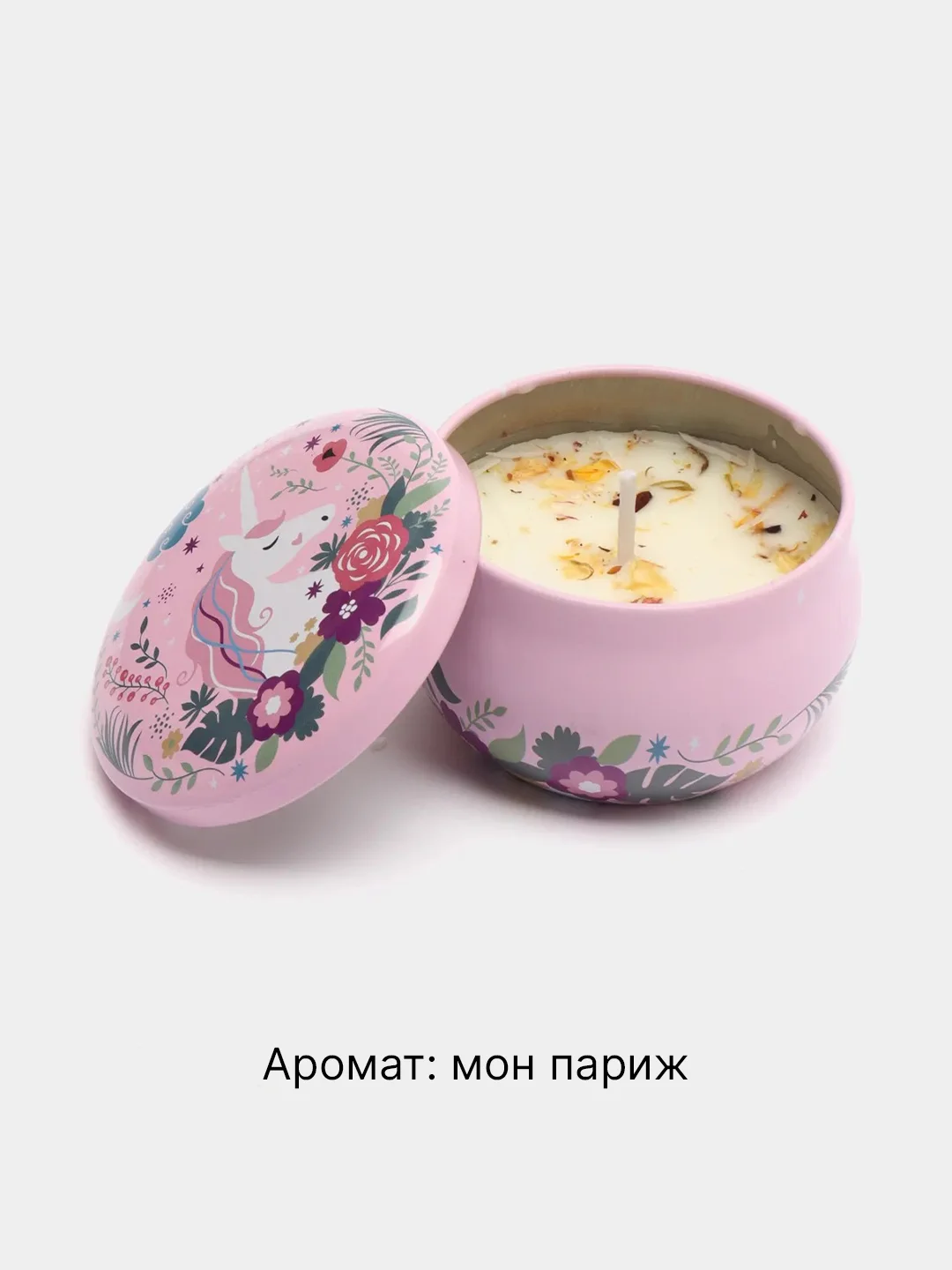 Розовый свеча ароматическая