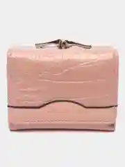 Розовый женский кошелек на молнии, портмоне для карт, кошелек маленький