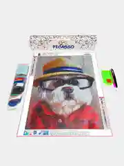 Алмазная мозаика "Собачка", 30 х 40 см, без подрамника