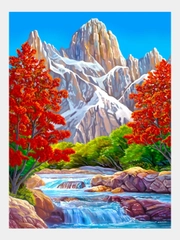 Алмазная мозаика "Пейзаж", без подрамника, 30 х 40 см