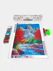 Алмазная мозаика "Пейзаж", без подрамника, 30 х 40 см