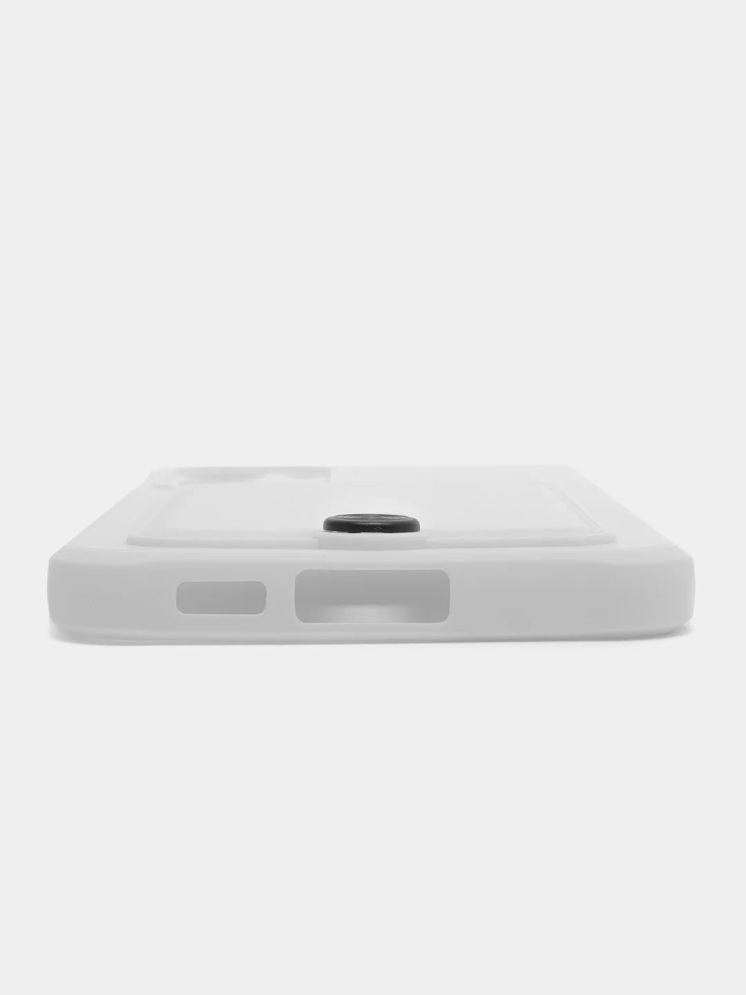 Белый силиконовый чехол для Samsung Galaxy S23 Plus, S23+ (Самсунг Галакси С23 Плюс), с карманом