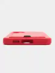 Вишнёвый силиконовый чехол для Samsung Galaxy S23 Plus, S23+ (Самсунг Галакси С23 Плюс), с карманом