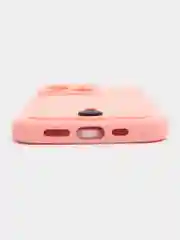 Пастельно-коралловый силиконовый чехол для iPhone 13 Pro (Айфон 13 Про) с карманом, чехол на айфон