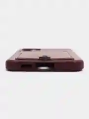 Тёмно-бордовый силиконовый чехол для Samsung Galaxy S23 Plus, S23+ (Самсунг Галакси С23 Плюс), с карманом