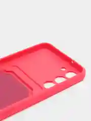 Фуксия силиконовый чехол для Samsung Galaxy S23 Plus, S23+ (Самсунг Галакси С23 Плюс), с карманом